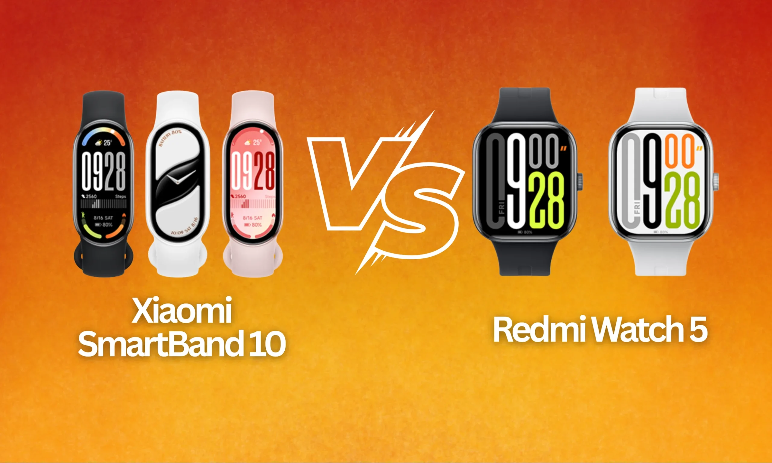 Imagen de Xiaomi Smart Band 10 vs Redmi Watch 5: Qual escolher?