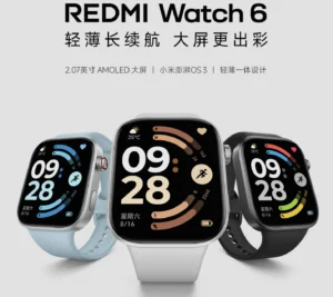 Imagen de REDMI Watch 6 Cores: Azul Neblina, Preto e Prata Lua Chegam em 2025