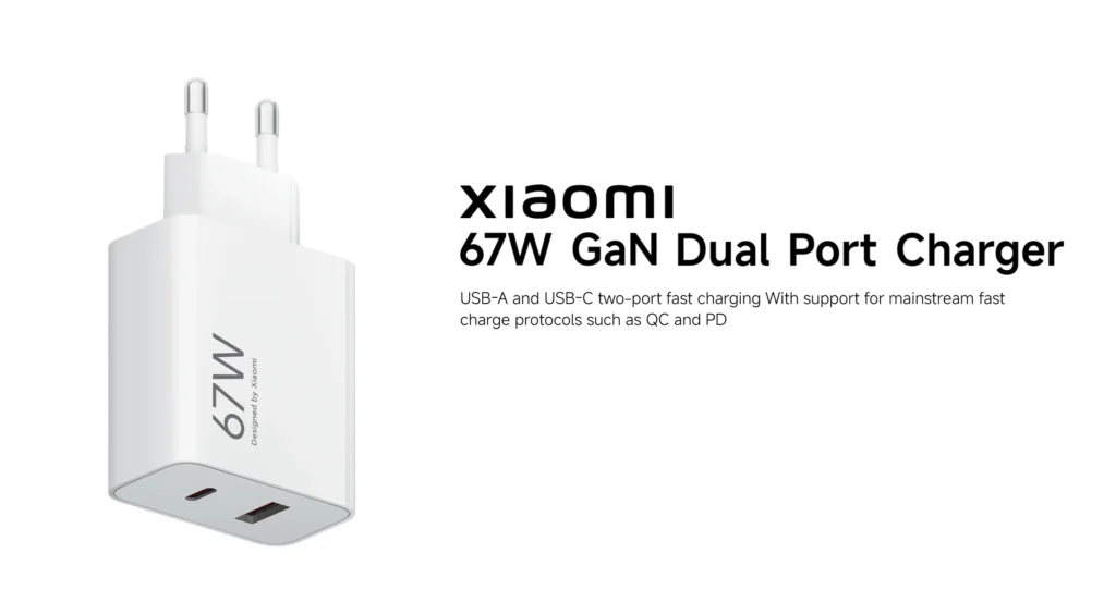 Imagen de Carregador Xiaomi 67W GaN Dual Port: Análise Completa