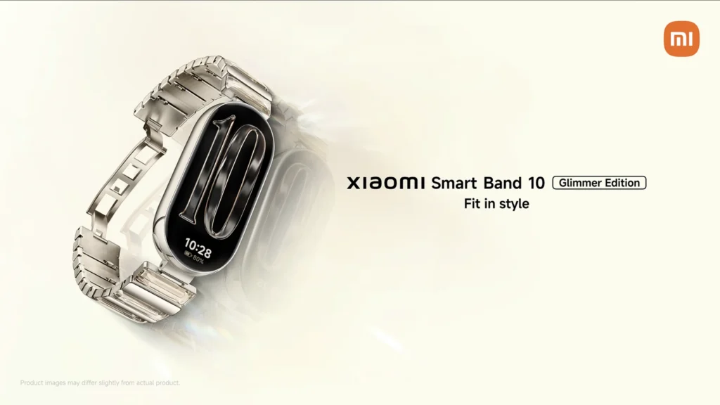 Imagen de Xiaomi Smart Band 10 Glimmer Edition: Brilho e Tecnologia no Pulso