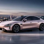 Imagen de Xiaomi SU7 Pink Gold: Luxo, Estilo e Tecnologia de Ponta